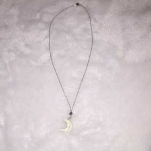 Crescent moon necklace 🌙